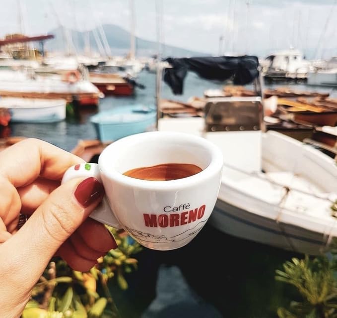 Espresso Bar roast CAFFE MORENO USA Premium Blend Whole Beans Made in Italy 🇮🇹 2.2 Pounds - 1 Kg. il Vero Espresso Napoletano.