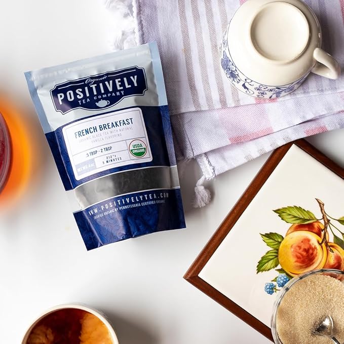 Organic Positively Tea Company French Breakfast Black Tea Loose Leaf 16 Ounce