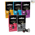 Lavazza Espresso Capsules Compatible with Nespresso Original Machines Variety Pack 10 Count (Pack of 6)