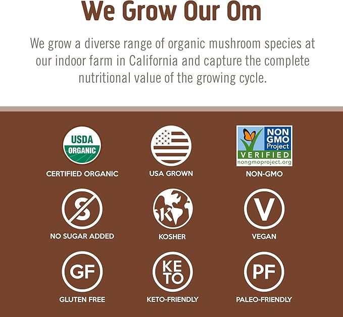 OM Mushroom Cordyceps Powder 7.05 oz (100 Servings) – Organic Vegan Non-GMO Gluten-Free – Energy Stamina &amp Endurance Support – Adaptogenic Superfood for Sports Performance Smoothies &amp Te