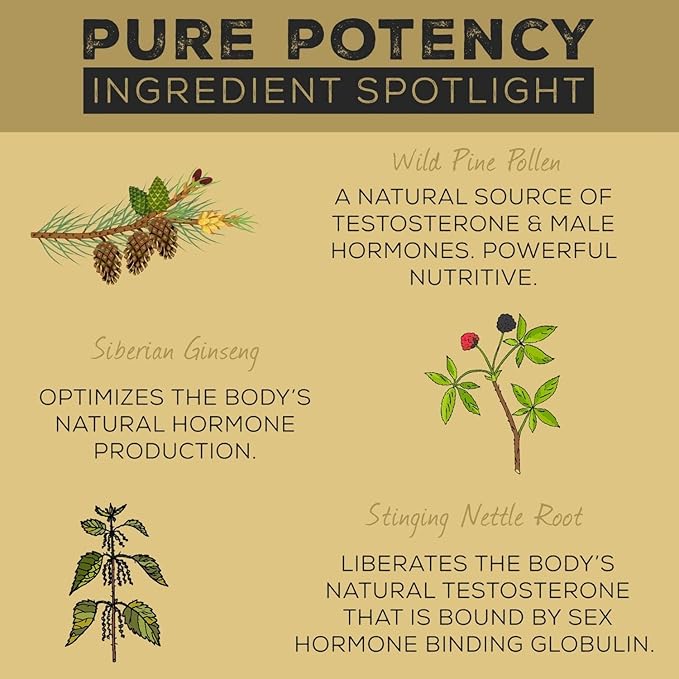 Surthrival: Pine Pollen Pure Potency Extract (1.69 fl oz) Increased Stamina Hormone Balance Energy &amp Endurance Restoration