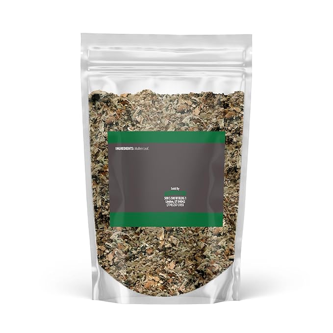 Birch &amp Meadow Mullein Leaf 1 lb Cut &amp Sifted Herbal Tea Mild Flavor