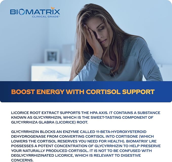 BioMatrix Licorice Root Extract (1200 Drops 2 fl. oz) More Active Ingredient Than Competing Brands (0.87 mg Glycyrrhizin per Drop) Less Doses Needed Concentrated Raise Cortisol Energy