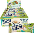 Zing Plant Based Protein Bar Coconut Cashew Crisp Nutrition Bar 10g Protein 5g Fiber Vegan Gluten Free Soy Free Non GMO 12 count