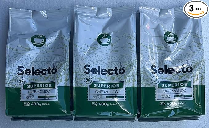 Cafe Selecto Superior Ground Coffee Medium Roast 14.1 oz Pack of 3
