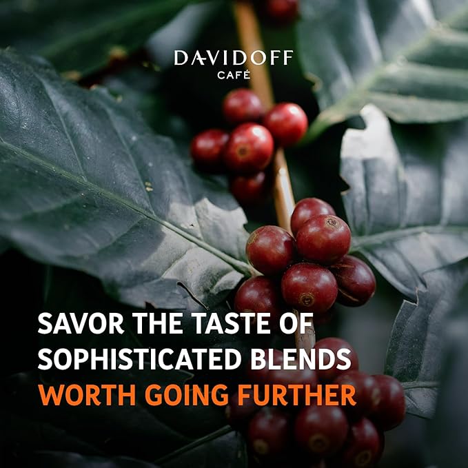 DAVIDOFF Fine Aroma Instant Coffee - Elegant and Fragrant - Medium Body with a Acidic Tang - 100% Arabica Beans - 7/12 Intensity - 6 x 3.52 oz