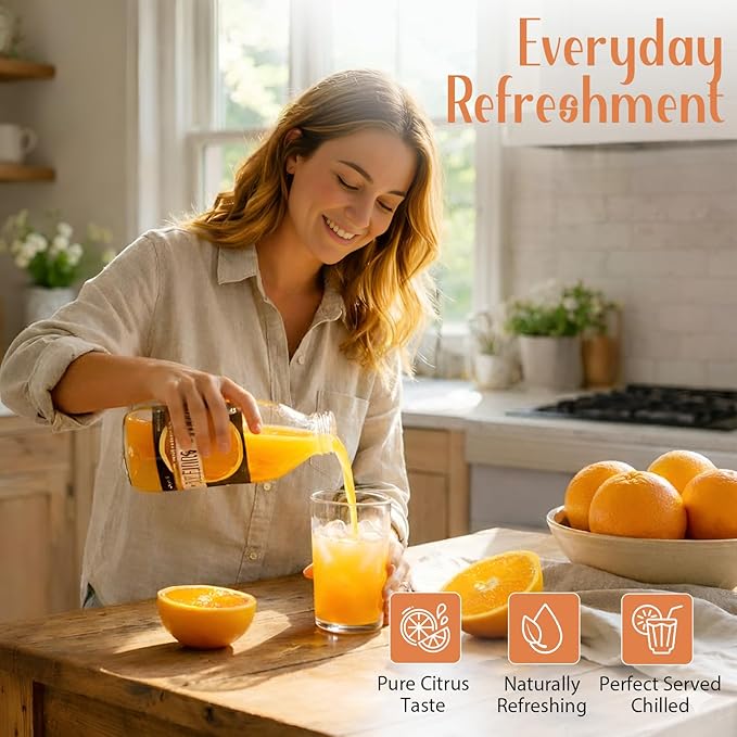 Texas Squeeze Orange Juice NON GMO Verified Texas Grown and Bottled Orange Juice from Concentrate No Sugar Added No Preservatives 16 fl oz Pack of 12