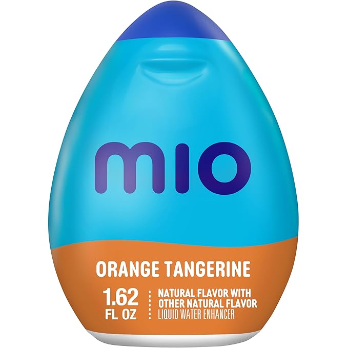 Mio Water Enhancement Variety Pack Includes 3 Orange Tangerine and 3 Mango Peach 1.62 Fl Oz each (Pack of 6)