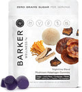 Barker Wellness Nighttime Vegan Sugar-Free Adaptogen Mushroom Gummies – Reishi Lion's Mane Chaga Cordyceps for Calm Rest &amp Recovery – Non-GMO Sleep Support &amp Relaxation Supplement 60 Coun