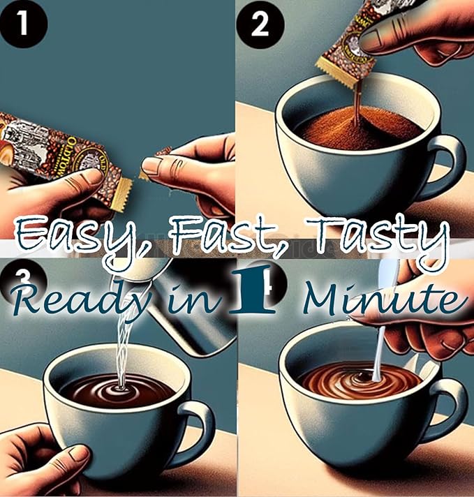 5-Pack OLDTOWN White Coffee 3 in 1 Asian Instant Coffee Package with a Cork Coaster old town White Coffee 75 Packets with a Random Flavor Sample Packet (5-PACK MLT)