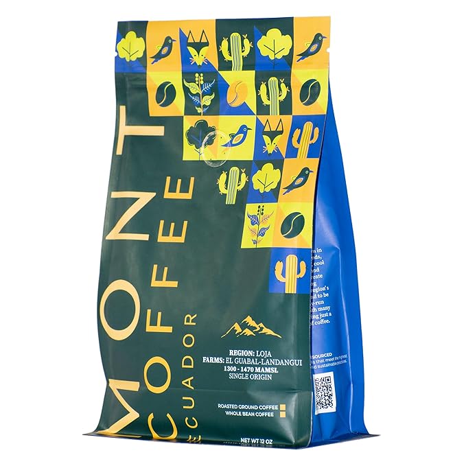 Mont Coffee - Loja Region - Specialty Single Origin Ecuadorian Arabica Coffee | Deluxe | Fresh Roast (Pack Ground)