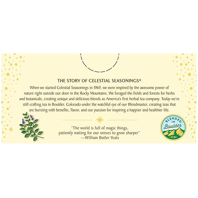 Celestial Seasonings Herbal Tea Mint MagicCaffeine Free 20 tea bags (Pack of 6)