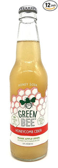 Green Bee Honey Sweetened Soda - Case of 12 (Honeycomb Cider)
