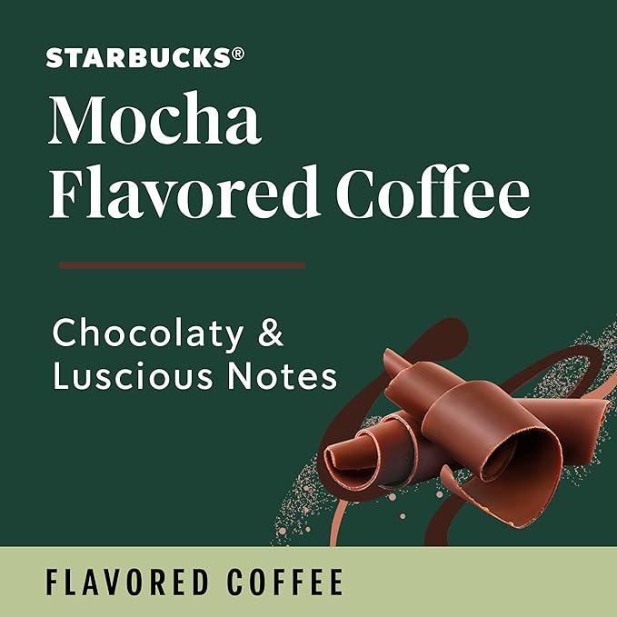 Starbucks K-Cup Coffee Pods Flavored Hot or Iced Coffee Mocha 60 Keurig Pods