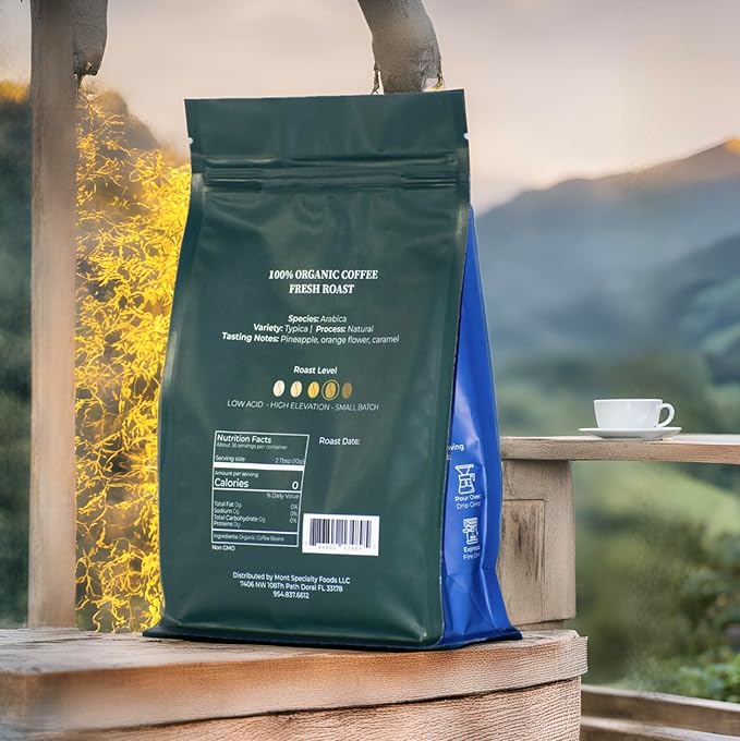 Mont Coffee - Loja Region - Specialty Single Origin Ecuadorian Arabica Coffee | Deluxe | Fresh Roast (Pack Whole Beans)