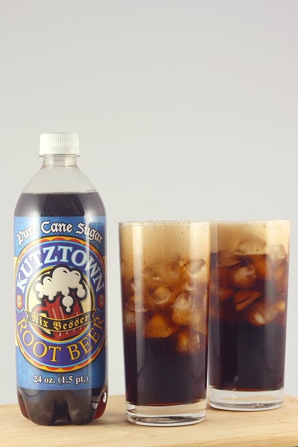 AmishTastes Root Beer Kutztown Nix Besser PA Dutch Style 24 Oz. (Pack of 12)