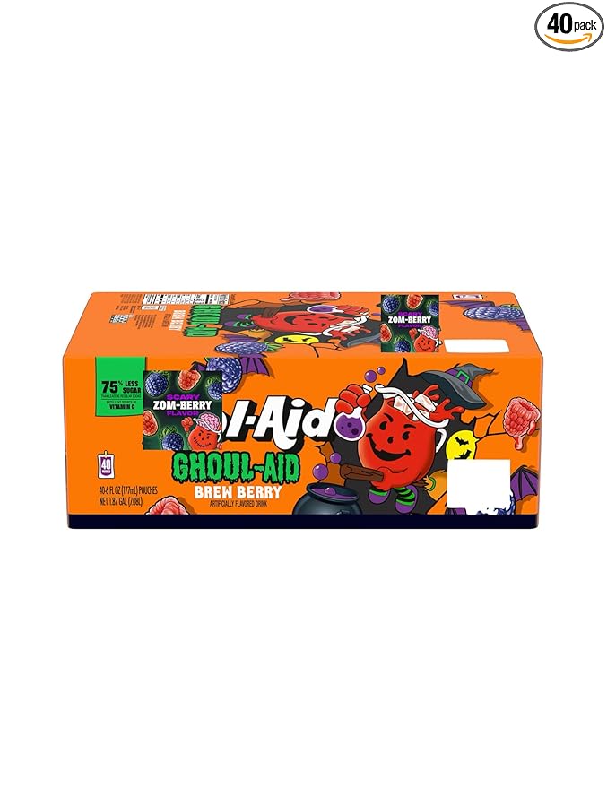 Limited Edition Ghoul Aid Artificially Flavoured Halloween Drink 6fl.oz. 40pk (Brew-Berry)