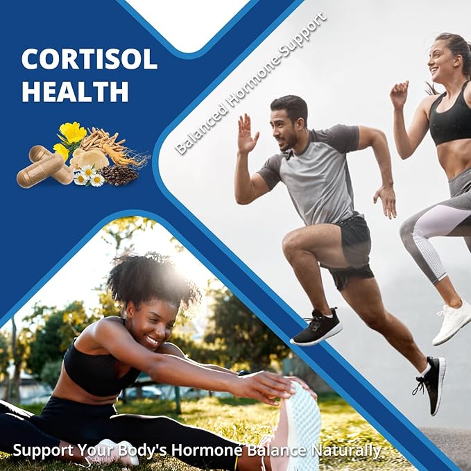 18-in-1 Cortisol Supplements for Women &amp Men Cortisol Reducer Detox Manager with Magnesium Ashwagandha L-Theanine Phosphatidylserine for Mood Sleep Focus Support 120 Capsules
