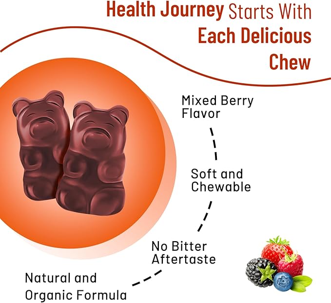 2 Pack 1500mg Berberine Gummies High Potency Berberine Supplement with Ceylon Cinnamon Gummies Turmeric Magnesium Sugar Free Non-GMO Gluten-Free - Mixed Berry Flavored 120 Gummies