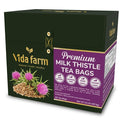 VIDA FARM Milk Thistle Tea Bags - 125 Count 100% Natural Seeds and Leaves Dried Herbal Tea Sugar Free Caffeine Free