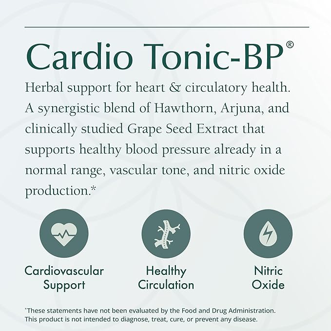 Natura Health Products Cardio Tonic-BP Supplement - Strengthens &amp Regulates The Cardiovascular System* - Featuring L-Citrulline Hawthorn Leaf and Flower Arjuna &amp MegaNatural®-BP (90 Capsule