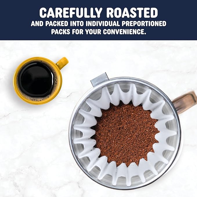 Pick Me Up Provisions Breakfast Blend Coffee Fraction Packs Light Roast Single Serve Packs 42/Carton for Office