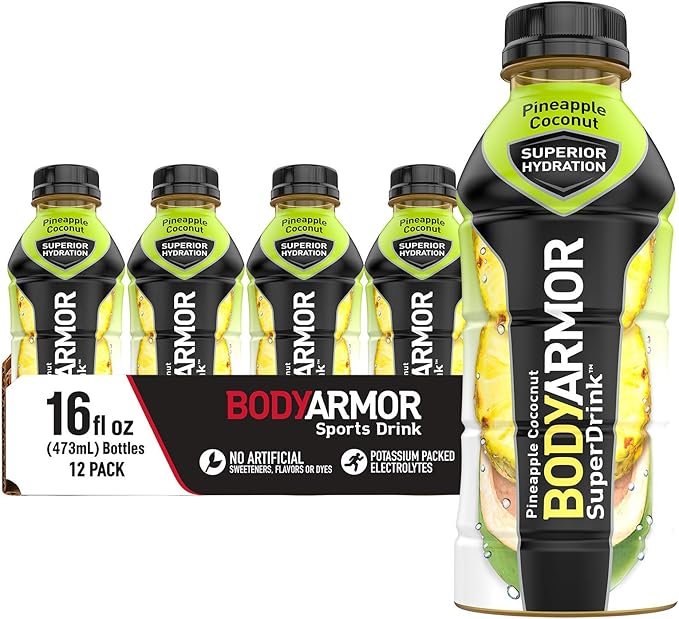 BODYARMOR Sports Drink and BODYARMOR LYTE Sports Drink Bundle (Pack of 12 16 Fl Oz)