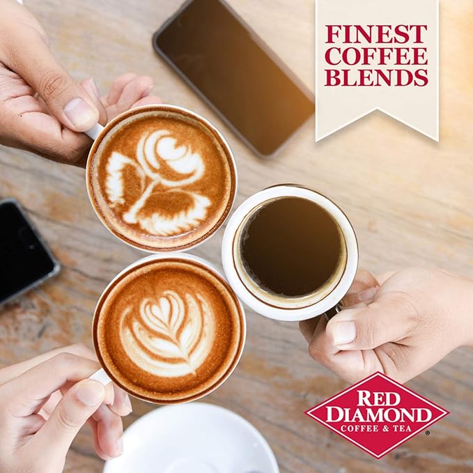 Red Diamond Ground Coffee | 100% Colombian | Medium Roast | Arabica Beans | Hearty &amp Full Flavor | 11 Ounce Resealable Can