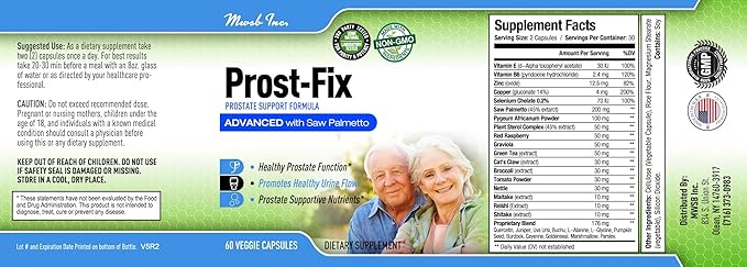 Prost-Fix Prostate Support forumula - Prostfix Supports Healthy Prostate Function