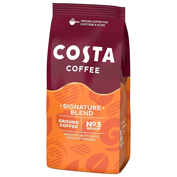 Costa Coffee Mocha Italia Signature Blend Ground for Cafetiere &amp Filter 200g