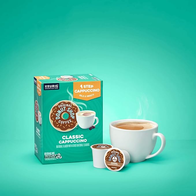 The Original Donut Shop -Step Classic CappuccinoKeurig -Serve K-Cup Pods20 Count (Pack of 2)