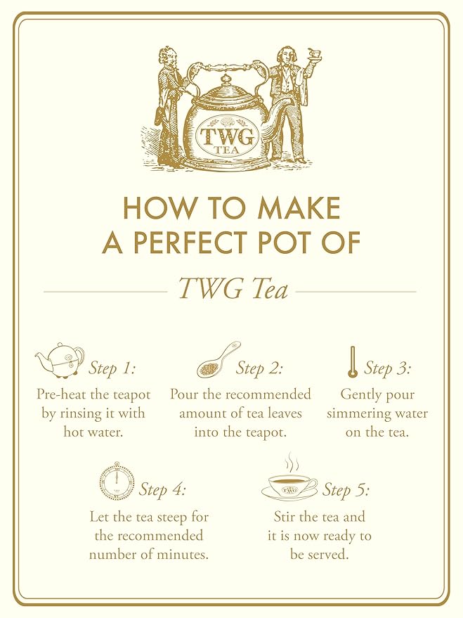 TWG Tea | Moroccan Mint Tea | Green Tea | Spearmint Leaves | Haute Couture Tin 120g | Gift Set