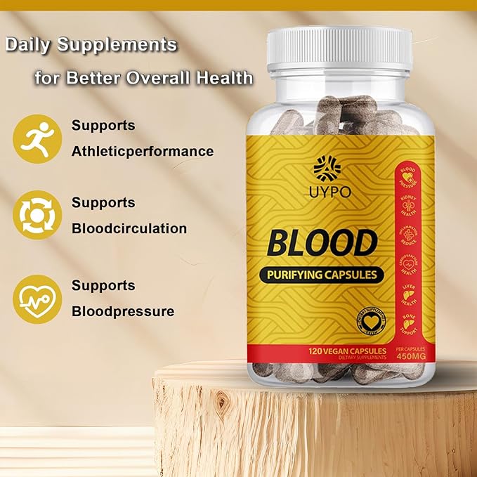Blood Purifying Capsules Gluten Free GMO-Free Vegan 450 mg (2PCS)