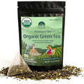 NEPAL TEA Organic Green Tea Bags from the Himalayas - 50 Pyramid Tea Bags Single Origin from a Family Farm - Green Tea Bags with Loose Leaf Tea Inside (Himalayan Mist)