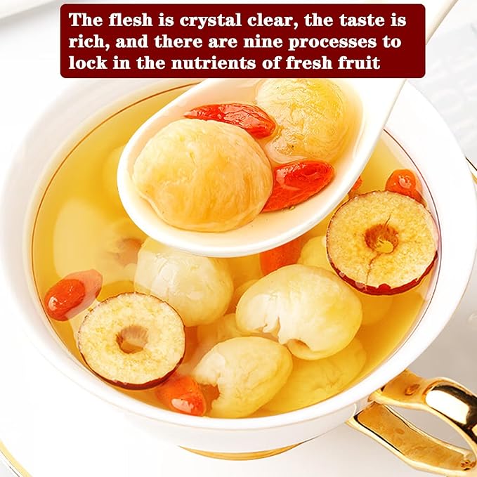 Dried Longan Fruit 桂圆干 桂圆肉 14.11oz 400g(200g*2) Longan Dried Fruit Longan Tea 龍眼乾 桂圆 龙眼Snack No Sugar No Addition Fruit Tea