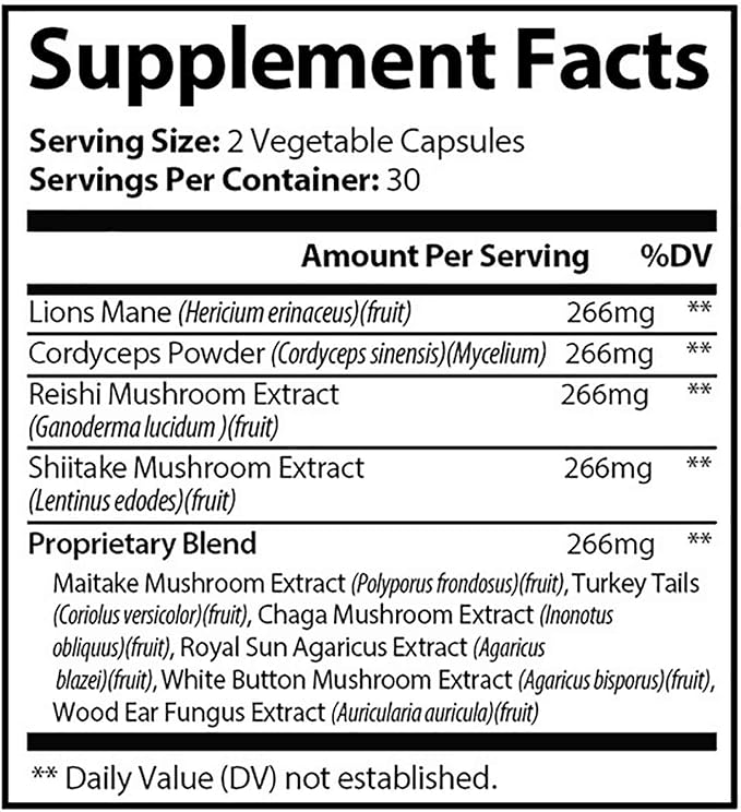Dr Loves Roar Lions Mane Supplement 60 Capsules (4)
