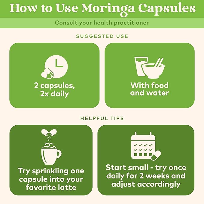 ORGANIC INDIA Moringa Herbal Supplement - Green Superfood Nutrient Dense Pure Plant Protein Vitamin A E K Iron Calcium Fiber Vegan Gluten-Free USDA Certified Organic - 90 Capsules