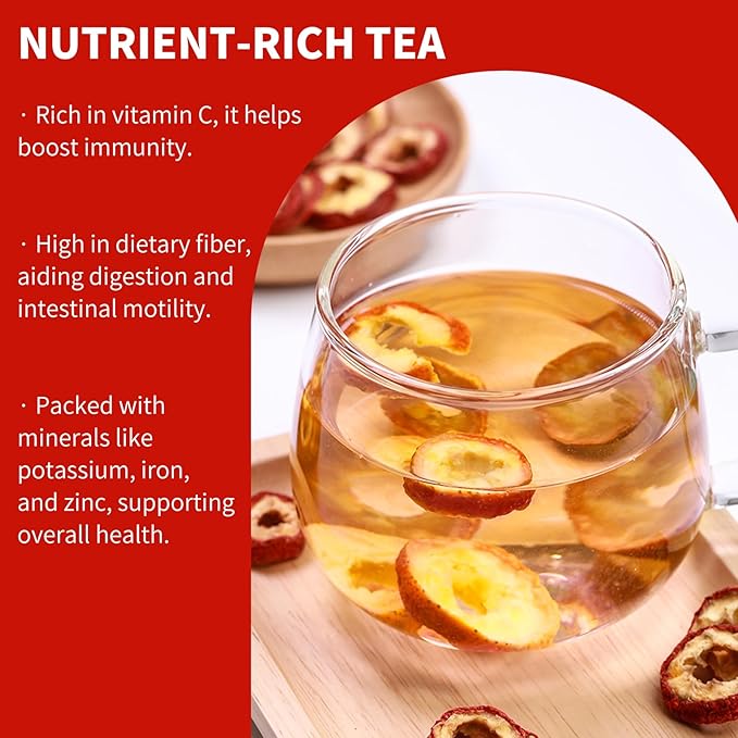 Wanhua Hall Dried Hawthorn Fruit Tea Premium Seedless Hawthorn Berries Hawthorn Slices Fruit Tea 山楂干 山楂 山楂片 7.06oz / 200g