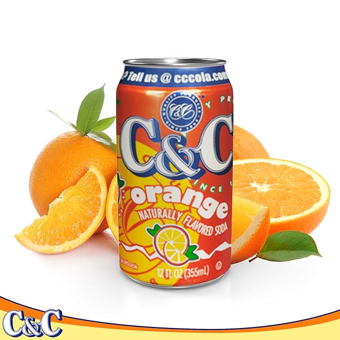 C&ampC Soda Orange 24 Count