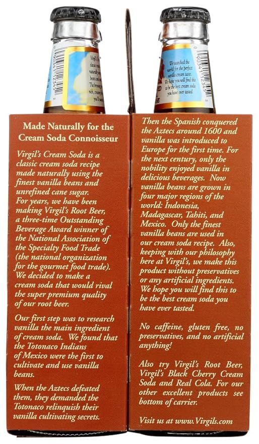 VIRGILS SODA CREAM 4PK 48 FO (Pack of 6)