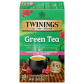 Twinings Green Tea with Pomegranate Raspberry &amp Strawberry Individually Wrapped Bags 20 Count (Pack of 1) Caffeinated Enjoy Hot or Iced 20 Teabags