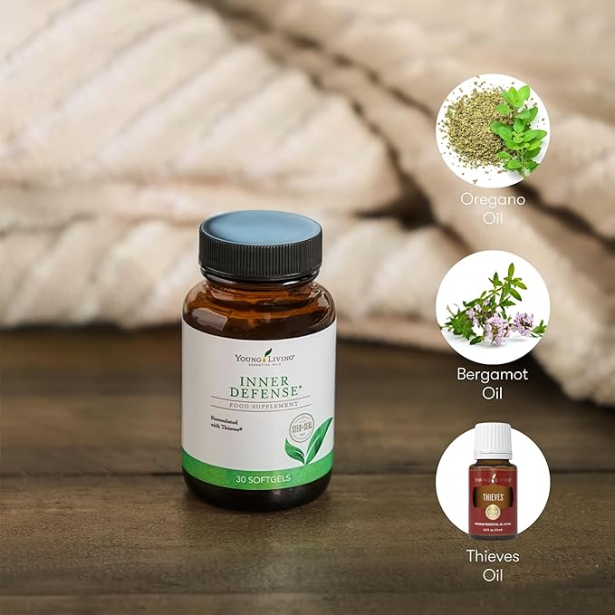 Young Living Inner Defense 30 Softgels Unlock The Power of Potent Essential Oils Oregano Thyme Lemongrass and Thieves Comprehensive Immune Support
