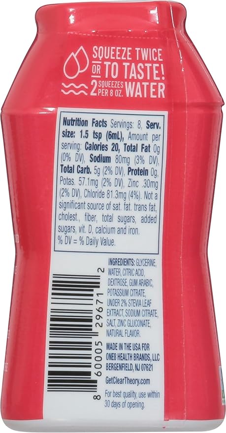 C.lear Theory Fruit Punch Water Enhancer 1.62FO Pack of 12