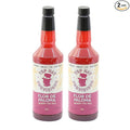 Top Hat Hibiscus Paloma Mix - Grapefruit Cocktail Mixer - Handcrafted with Organic Agave - Low Calorie - 2 Pack of 32oz Bottles