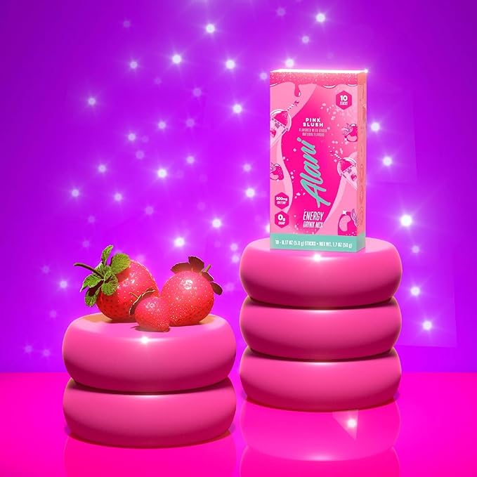 Alani_Nu Energy Drink Mix Variety Pack – 30 Count Instant Powder Sticks Value Pack 200mg Caffeine 0g Sugar 3 Flavors (Orange Kiss Cherry Slush &amp Pink Slush)