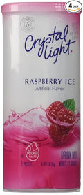 Crystal Light Raspberry Ice Drink Mix (12-Quart) 1.3 Ounce Packages (Pack of 4)