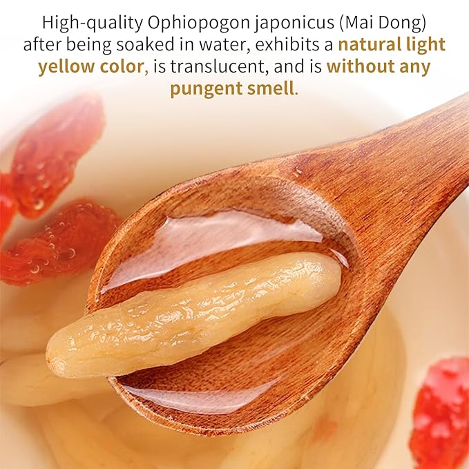 Wanhua Hall Ophiopogon Mai Dong Radix Ophiopogon Japonicas Root Mai Men Dong Nourishing Yin &ampNourishing Lungs 麦冬 麥冬 养阴润肺 祛火 8.11oz/ 230g
