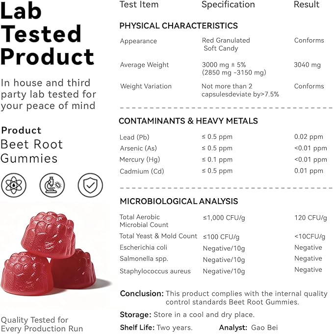 2 Pack Beet Root Gummies – Blood Pressure Support &amp Mood Support Super Nitric Oxide Beets Supplement with Grape Seed L-Theanine &amp Vitamin C Sugar-Free Vegan 30:1 Beet Root Extract 120 Che