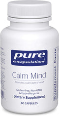 Pure Encapsulations Calm Mind - Calming Supplement - Saffron Extract &amp Theracurmin Supplement - Supports a Calm Mindset - Gluten-Free Non-GMO &amp Hypoallergenic - 60 Capsules (60 Servings)