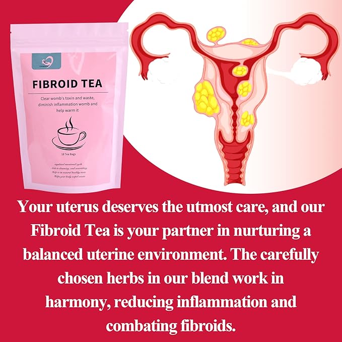 Aromlife Organic Fibroid Tea Packs Of 5 for Women Fibroids Shrinks &amp Ovarian Cysts Relief Natrual Fertility Tea for Women Balances Hormones Womb Tea with Brown Sugar and Flos Lonicerae